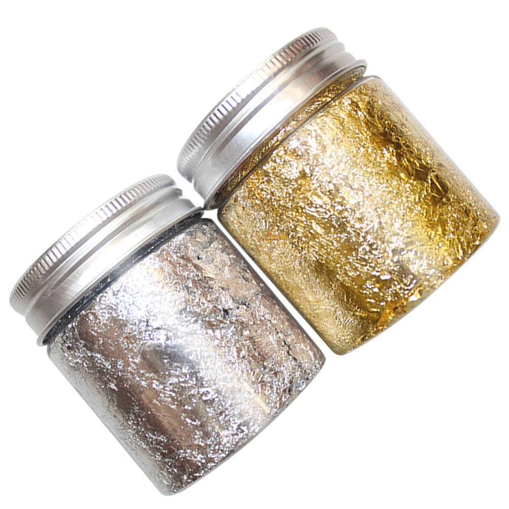 2 Bottles Gold Silver Nail Foi - огляд і ціна Art Craft Easy With Paper