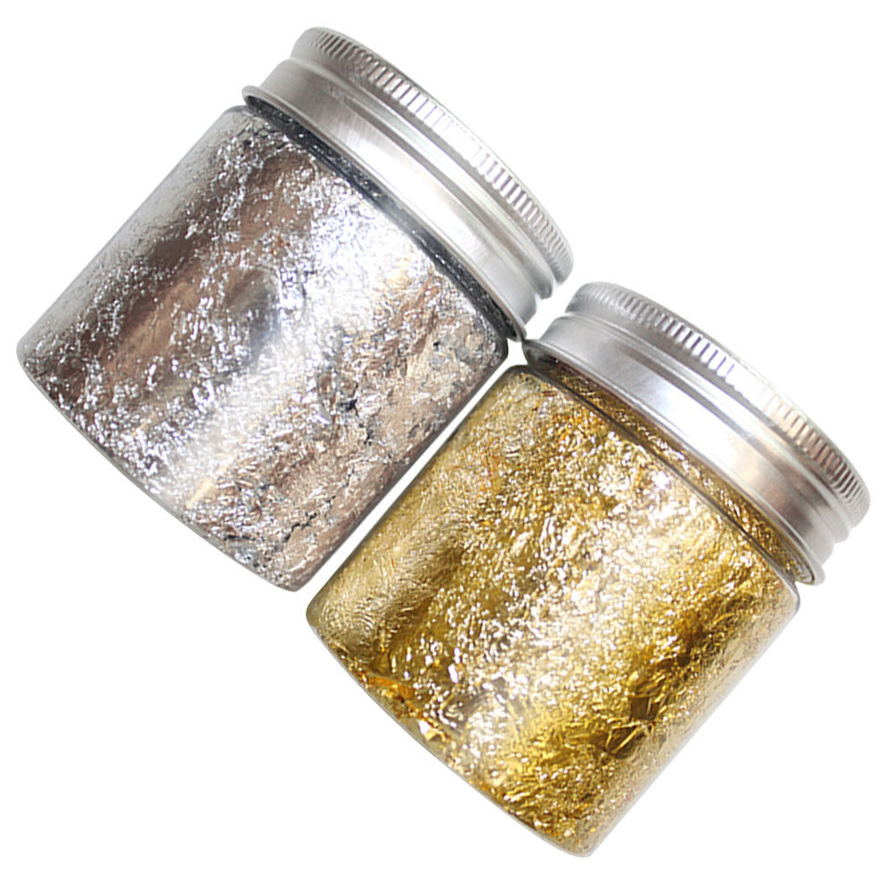 2 Bottles Gold Silver Nail Foi - огляд і ціна Art Craft Easy With Paper