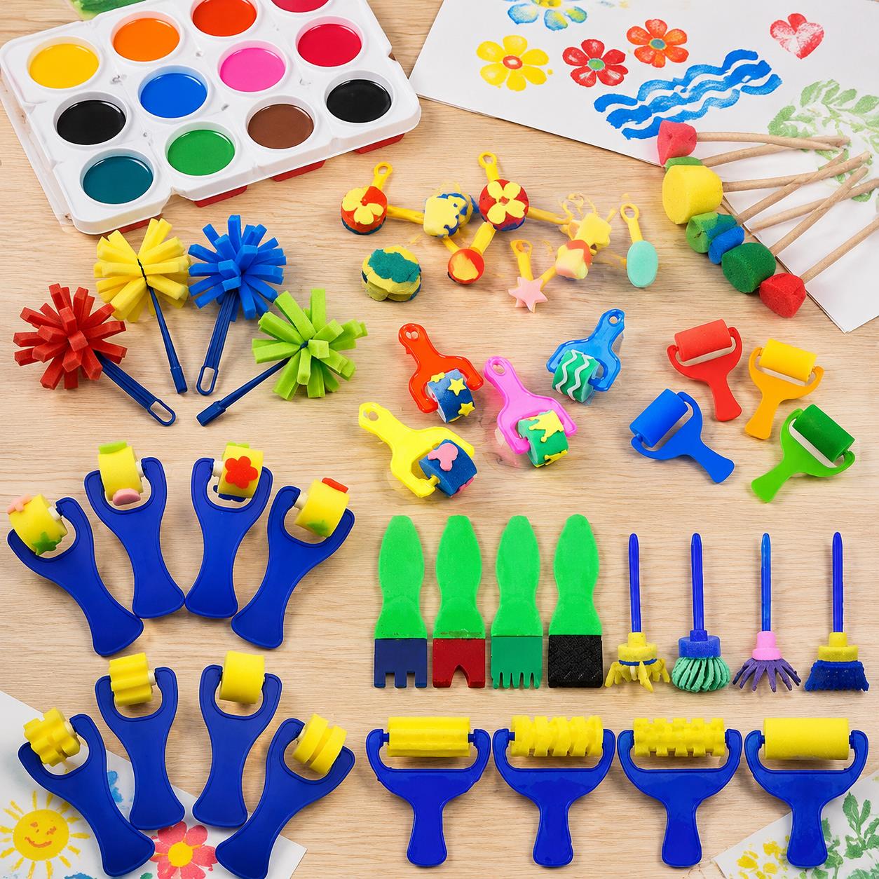 Bulk Painting Sponge & Brush B - огляд і ціна Art Craft Workshop