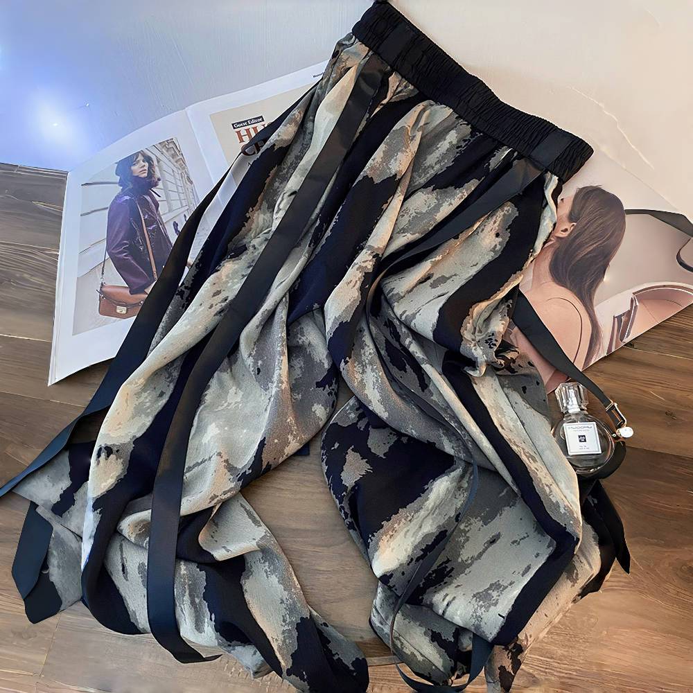 Ice Silk Wide-leg Pants 2024 S - огляд і ціна Silk Painting Dye