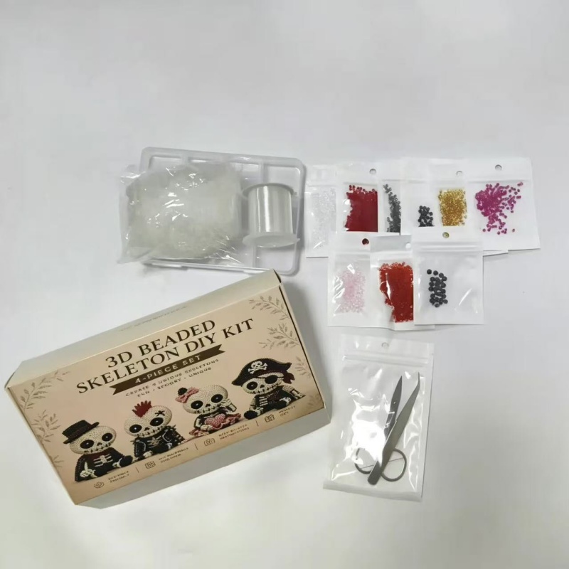 Creative 3d Beaded Skull Diy C - огляд і ціна Art Craft Holiday